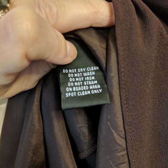 NWOT-JONES NEW YORK FORMAL BROWN DRESS - Picture 7 of 8